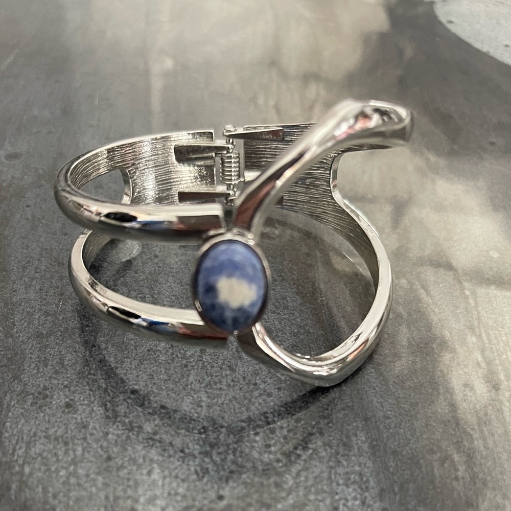 Silver cuff bracelet